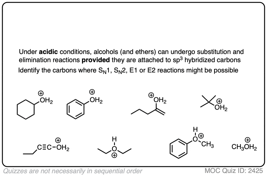 Identifying Where Substitution And Elimination Reactions Happen