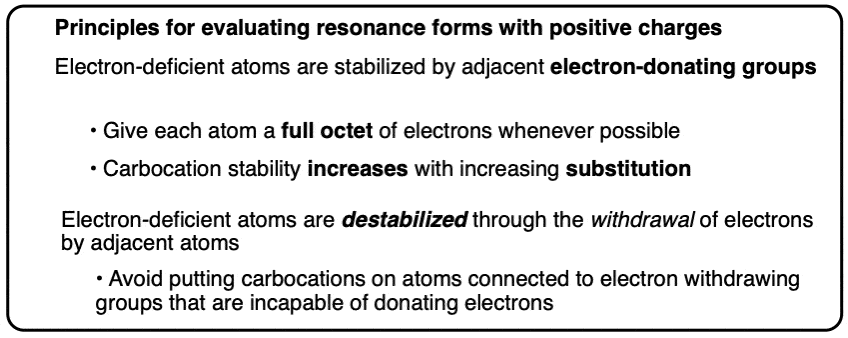 -evaluating resonance forms with positive charges principles give atom full octet when possible-rev