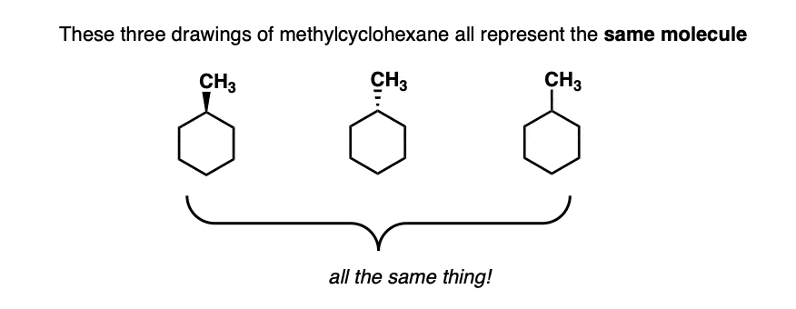 three-ways-to-draw-methyl-cyclohexane-that-are-all-the-same-thing-wedge-dash-and-straight-line
