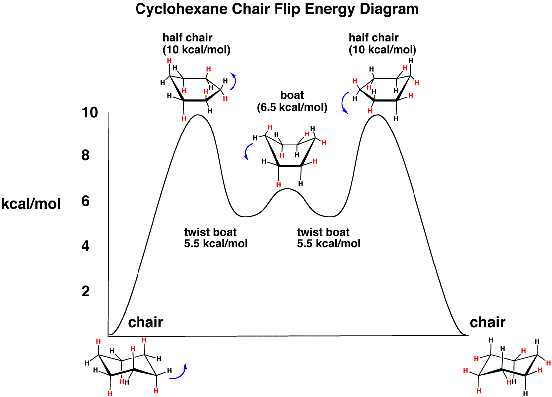 The Cyclohexane Chair Flip - Energy Diagram – Master Organic Chemistry