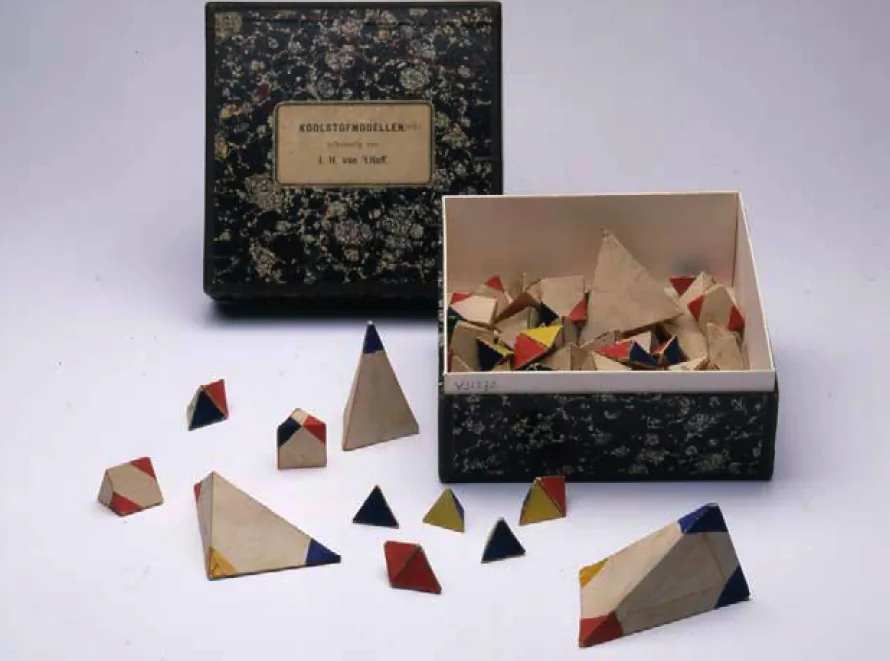 vant off tetrahedral models from leiden history of science museum