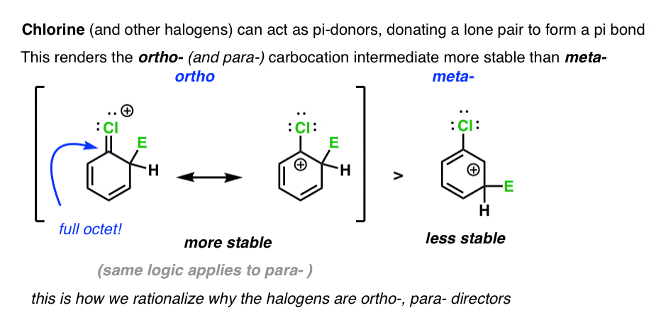 Why Are Halogens Ortho Para Directors Master Organic
