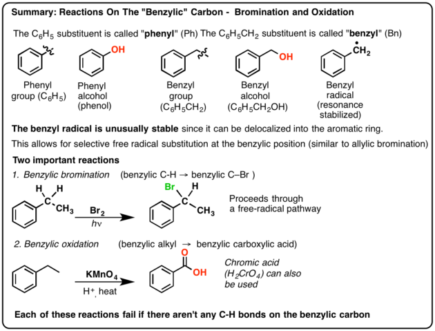 Benzylic Bromination And Benzylic Oxidation Master Organic - 