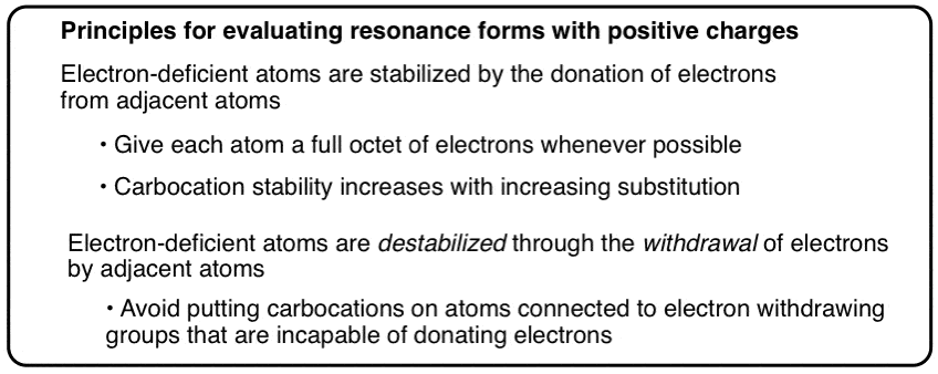 evaluating-resonance-forms-with-positive-charges-principles-give-atom-full-octet-when-possible-then-carbocation-stability-trends-come-second