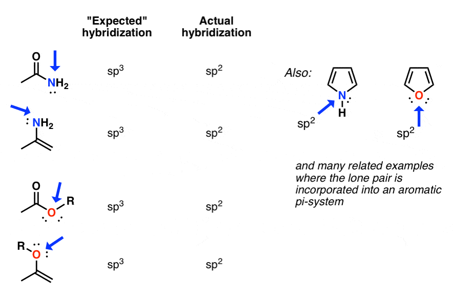 Hybridization Periodic Table