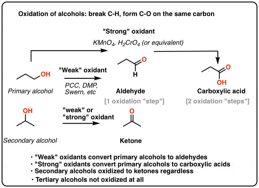 酒精氧化:“强”与“弱”氧化剂——掌握有机化学雷竞技官网在线gydF4y2Ba - 雷竞技官网csgo中国有限公司