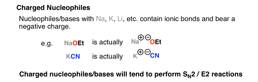 Deciding Sn1 Sn2 E1 E2 2 The Nucleophile Base