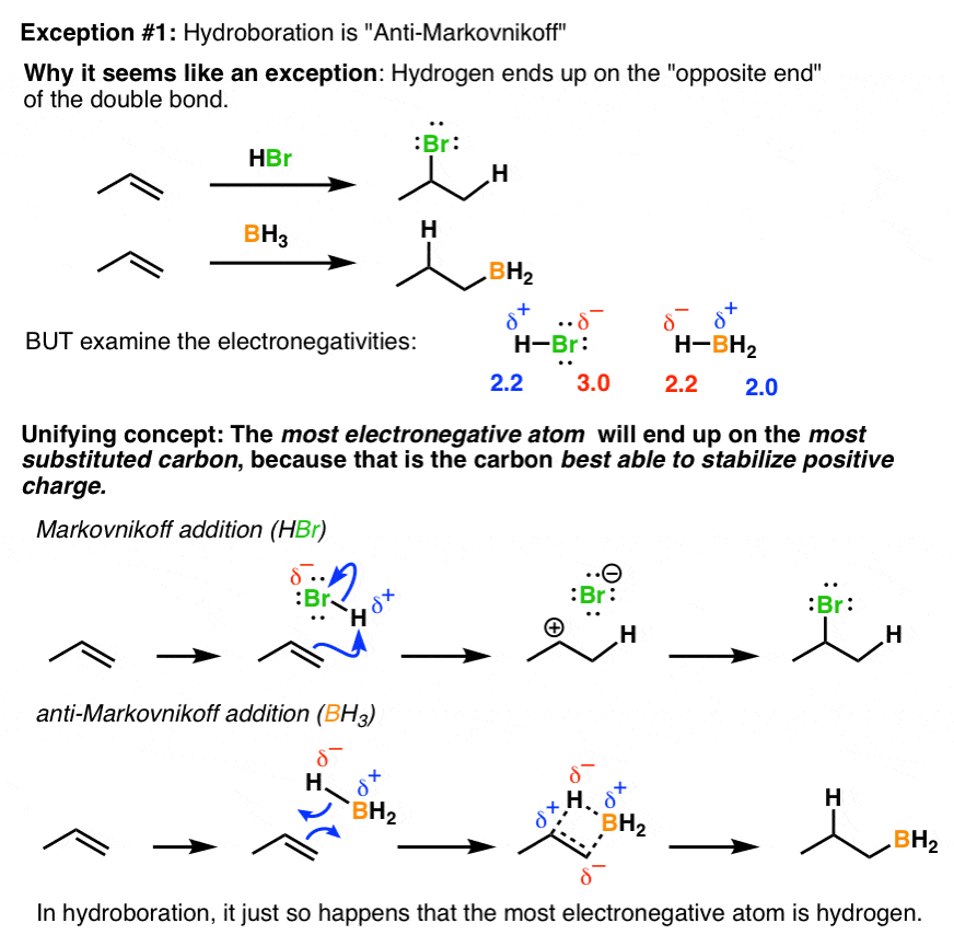 hydroboration-is-called-anti-markovnikov-but-electronegativity-difference-means-h-is-most-electronegative