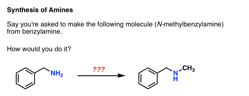 synthesis of n methylbenzylamine from benzylamine how to do it quiz