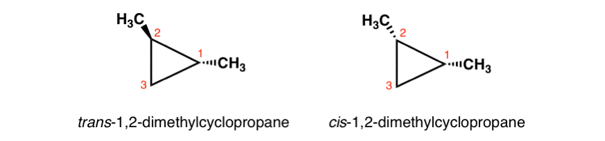 cis-and-trans-isomerism-in-cycloalkane-rings-cis-1-2-dimethylcyclopropane-trans-dimethylcyclopropane