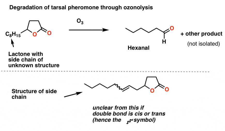 degradation-of-tarsal-pheromone-through-ozonolysis-obtains-hexanal-and-other-product-revealing-position-of-double-bond
