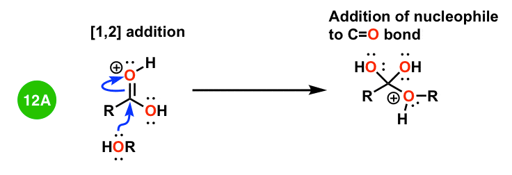 step 2 of padped mechanism addition of nucleophile