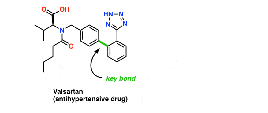 valsartan is antihypertensive drug that is made using the suzuki reaction