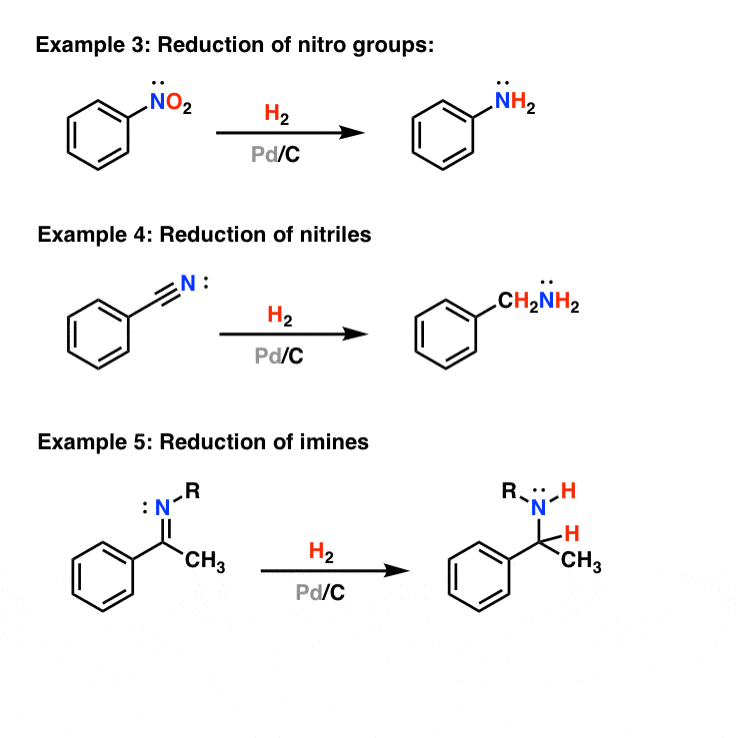palladium-on-carbon-reduction-of-nitro-cyano-and-imino-groups
