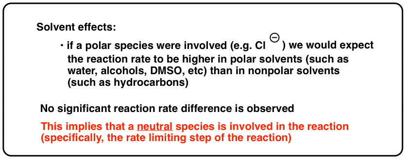 radical-reactions-not-as-subject-to-solvent-effects-since-radicals-are-neutral