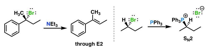 some neutral nucleophiles are good nucleophiles and good bases such as tertiary amines and phosphines