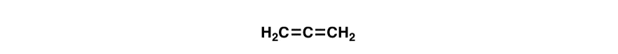 example of allene is allene conjugated cumulated diene