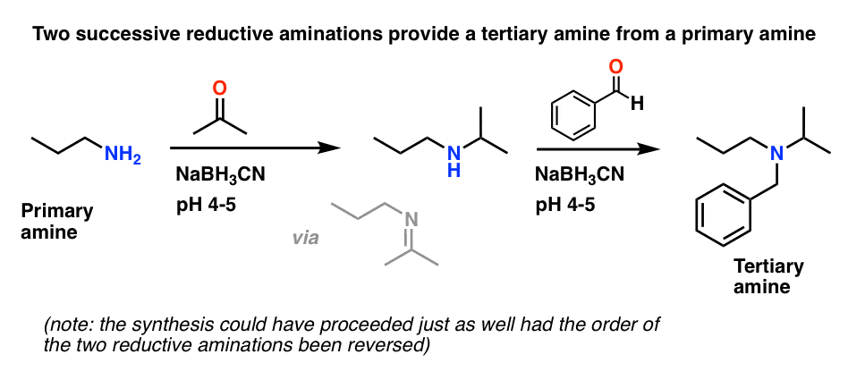 redudtive amination with nabh3cn example