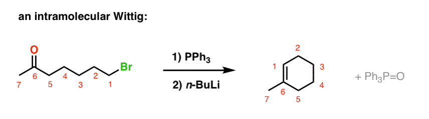 example of an intramolecular wittig reaction forming a new ring