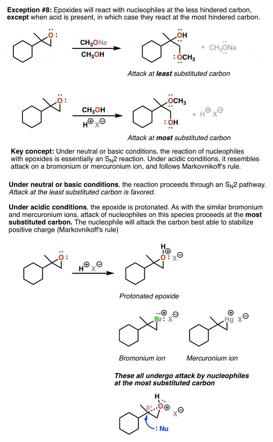 under-acidic-conditions-epoxides-react-at-most-substituted-site-under-basic-conditions-they-react-at-least-hindered-site
