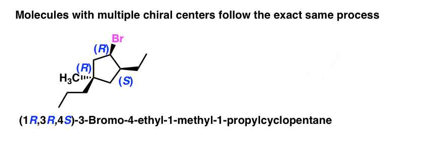 multiple chiral centers