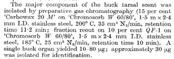 conditions for preparaatory gas chromatography