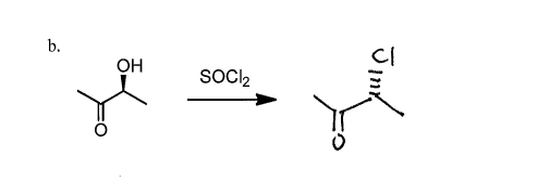example of secondary alcohol reaction with socl2 from unnamed university goes with inversion
