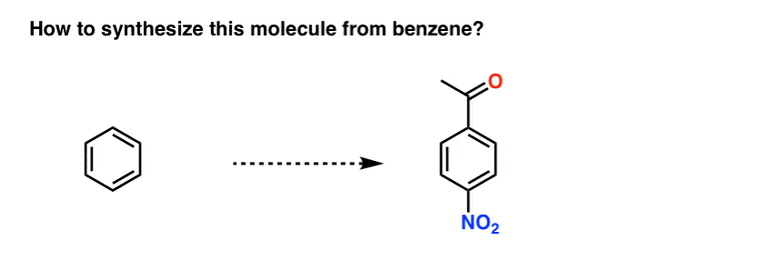 how to synthesize para nitroacetophenone