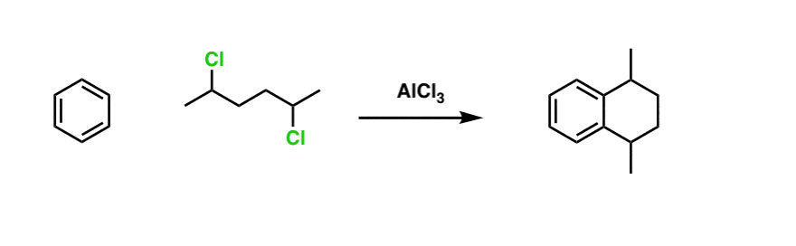 answer for friedel crafts alkylation reaction problem