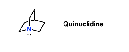 quinuclidine is a very nucleophilic amine on par with azide ion