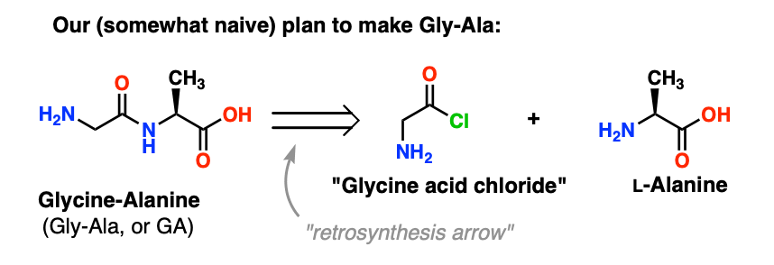 a-plan-for-peptide-synthesis-that-doesnt-work-is-glycine-acid-chloride-plus-alanine