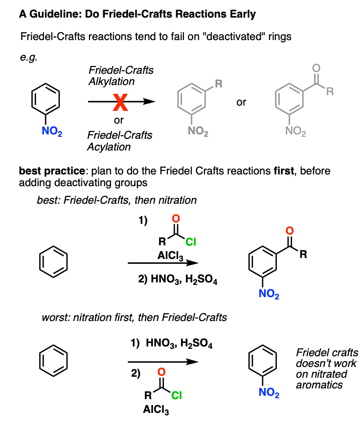 good-guideline-for-aromatic-synthesis-is-to-do-friedel-crafts-alkylations-early