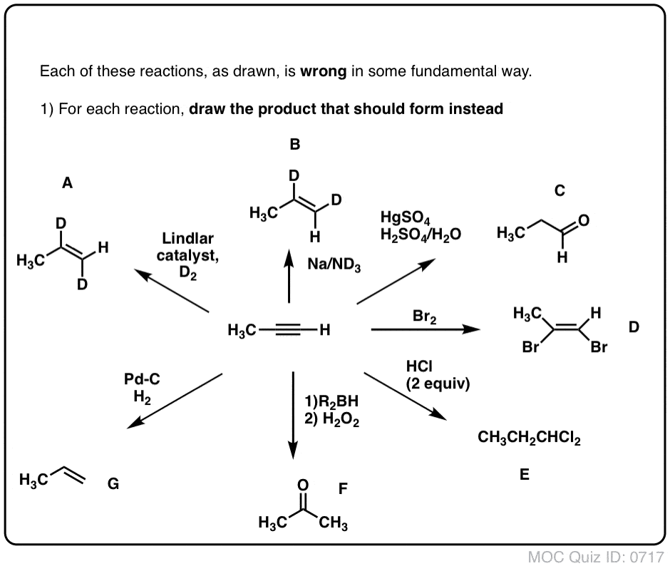 Alkyne Reactions Practice Problems With Answers – Master Organic Chemistry