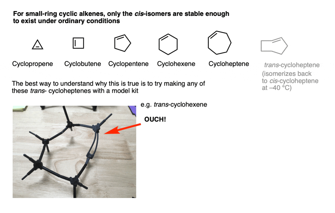 small-ring-cyclic-alkenes-the-only-stable-isomer-is-cis