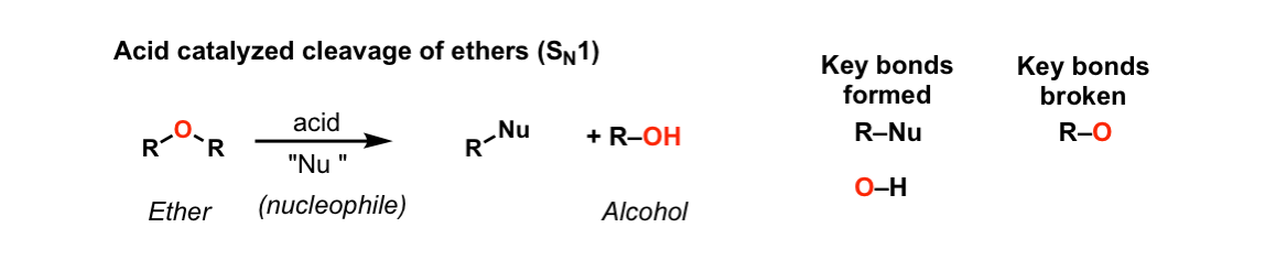 Cleavage of ethers using acid (SN1 reaction) – Master Organic Chemistry