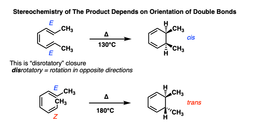 11-examples of electrocyclic ring closure thermal