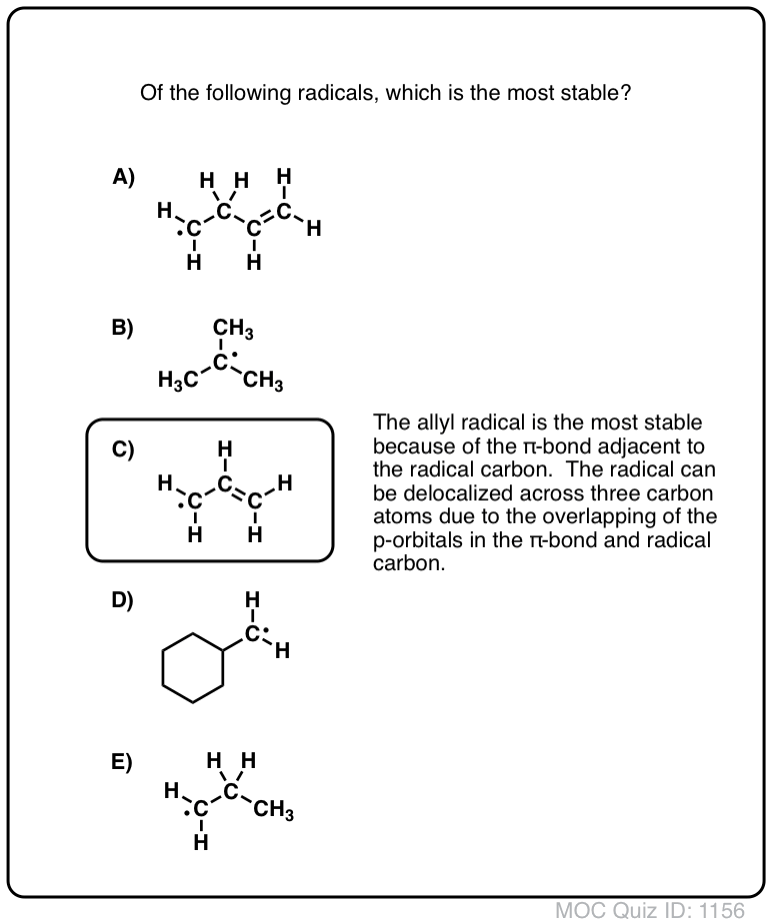 Radicals Practice Quizzes – Master Organic Chemistry