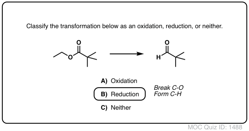 Oxidation And Reduction Practice Quizzes Master Organic Chemistry