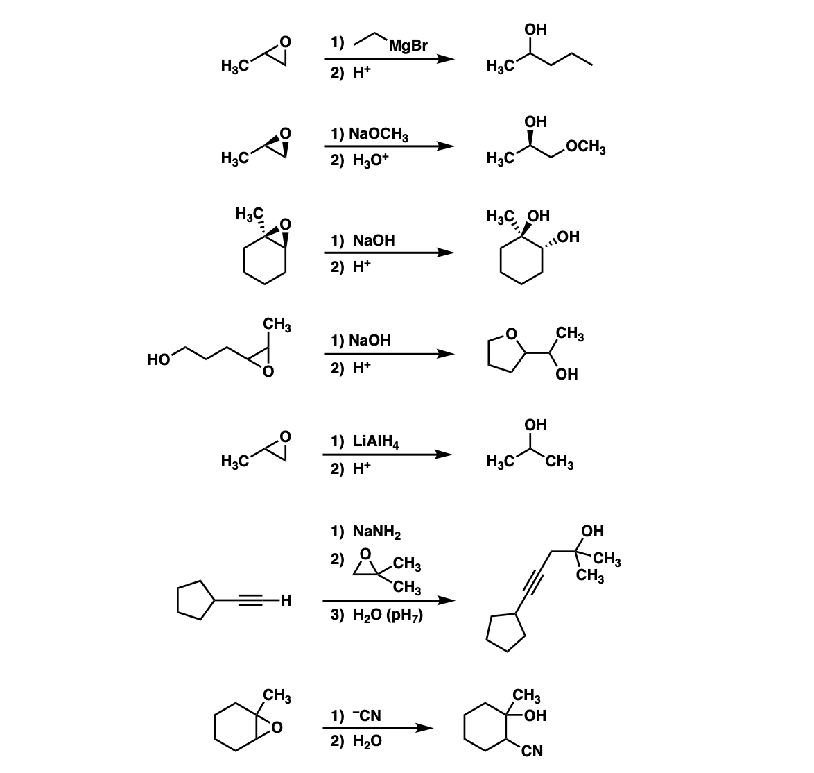 Reaction Of Epoxides With Nucleophiles Under Basic Conditions Master