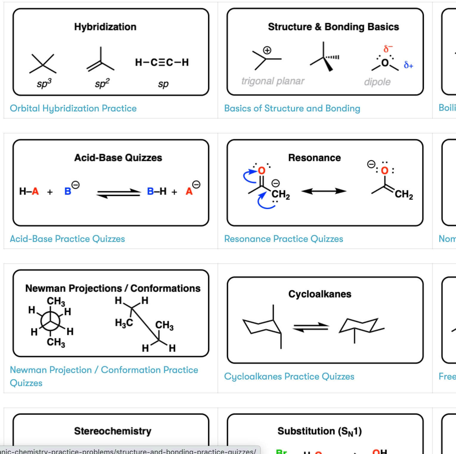 organic compounds examples list