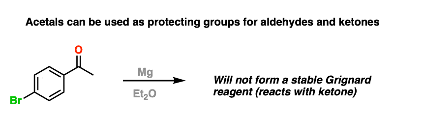 acetals as protecting groups - consequences of not using protecting groups for aldehydes