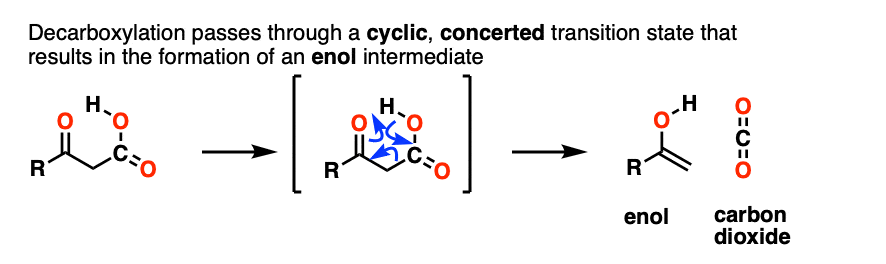 acid catalyzed decarboxylation mechanism