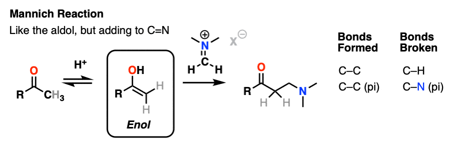 -example of acid-catalyzed mannich reaction