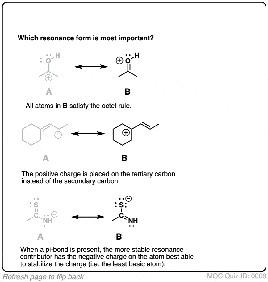 organic chemistry practice problems resonance
