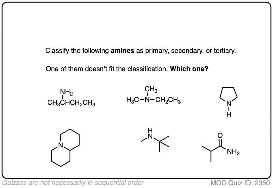 primary secondary tertiary amine