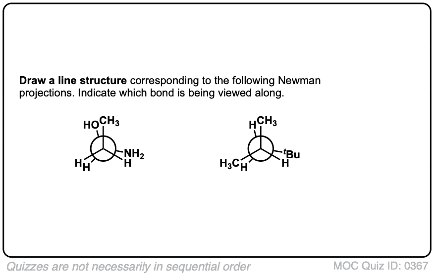 3 projection de Newman méthylhexane