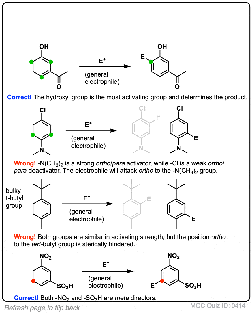 The compound P, Q, and S were separately subjected to nitration using  $HN{{O}_{3}}\/{{H}_{2}}S{{O}_{4}}$ mixture. The major product formed in  each case respectively is:\n \n \n \n \n \n \n \n \n \n