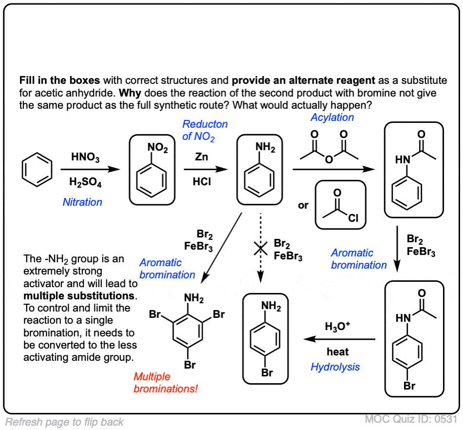 Reduction of Nitro Groups The Baeyer Villiger and Protection of