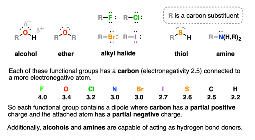 functional groups and properties