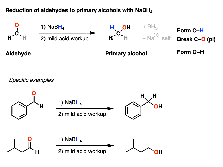 benzoic anhydride sodium borohydride